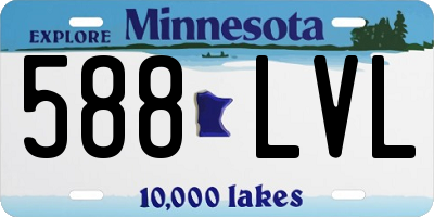 MN license plate 588LVL