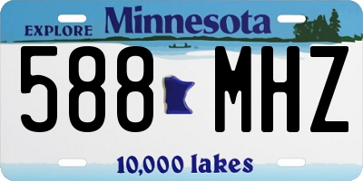MN license plate 588MHZ