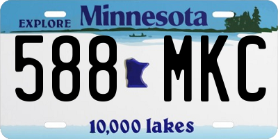 MN license plate 588MKC