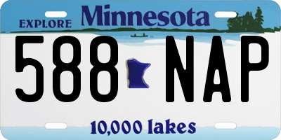 MN license plate 588NAP