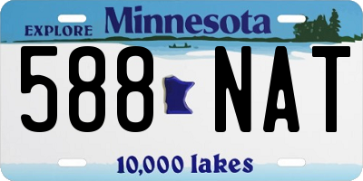MN license plate 588NAT
