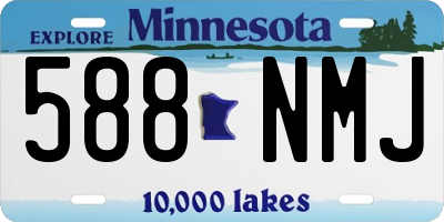 MN license plate 588NMJ