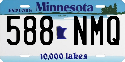 MN license plate 588NMQ