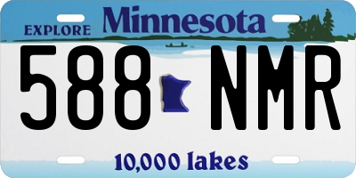 MN license plate 588NMR