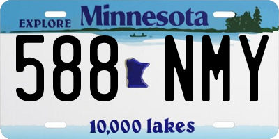 MN license plate 588NMY