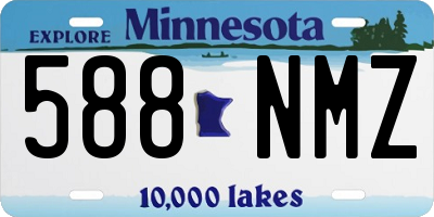 MN license plate 588NMZ