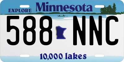 MN license plate 588NNC