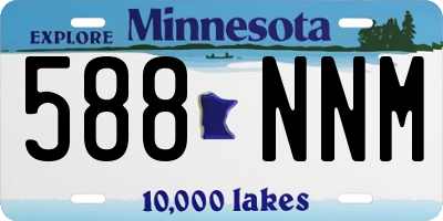 MN license plate 588NNM