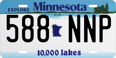 MN license plate 588NNP