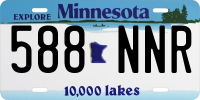 MN license plate 588NNR