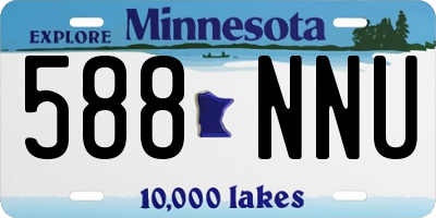 MN license plate 588NNU