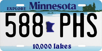 MN license plate 588PHS
