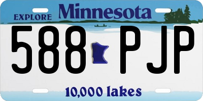 MN license plate 588PJP