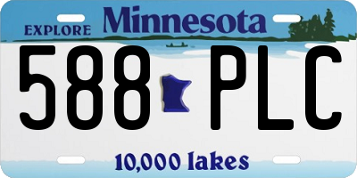 MN license plate 588PLC