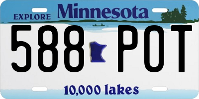 MN license plate 588POT