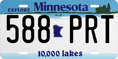 MN license plate 588PRT