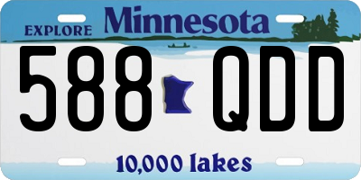 MN license plate 588QDD
