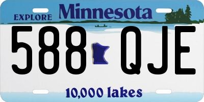 MN license plate 588QJE