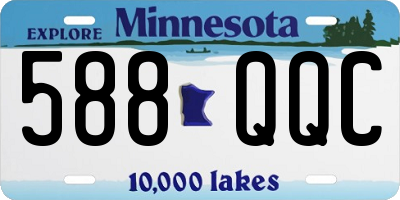 MN license plate 588QQC