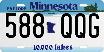 MN license plate 588QQG