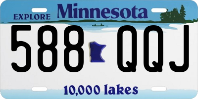 MN license plate 588QQJ