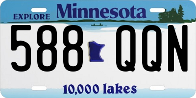 MN license plate 588QQN