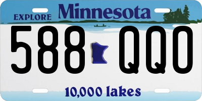 MN license plate 588QQO