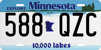 MN license plate 588QZC
