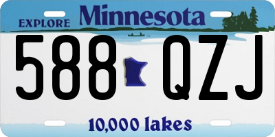 MN license plate 588QZJ