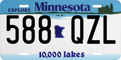 MN license plate 588QZL