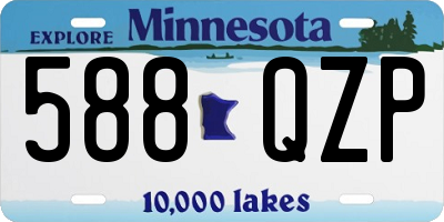 MN license plate 588QZP