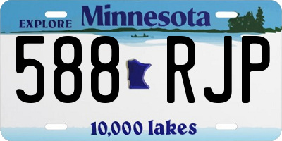 MN license plate 588RJP