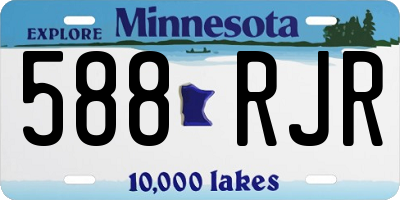 MN license plate 588RJR