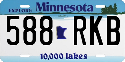 MN license plate 588RKB