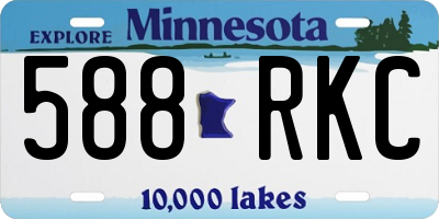 MN license plate 588RKC