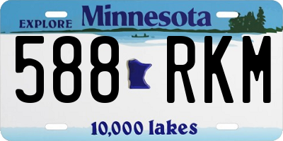 MN license plate 588RKM