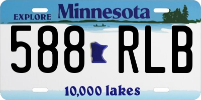 MN license plate 588RLB