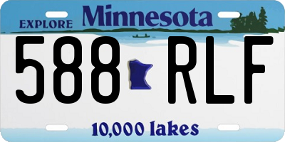 MN license plate 588RLF