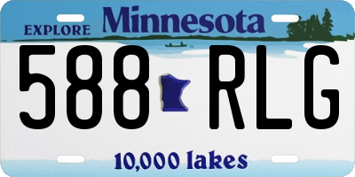 MN license plate 588RLG