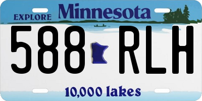 MN license plate 588RLH