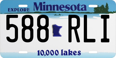 MN license plate 588RLI