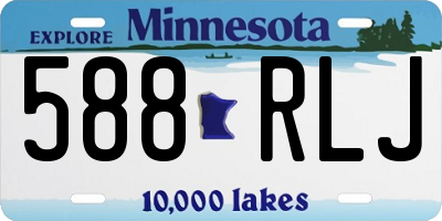 MN license plate 588RLJ