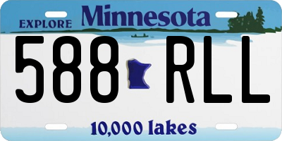 MN license plate 588RLL