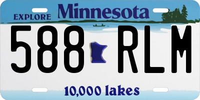 MN license plate 588RLM