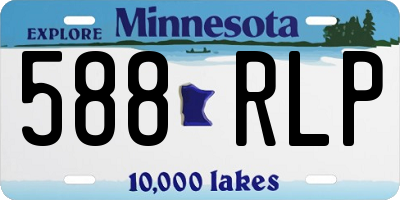 MN license plate 588RLP