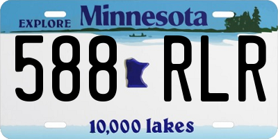 MN license plate 588RLR