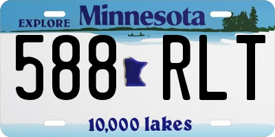 MN license plate 588RLT