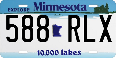 MN license plate 588RLX