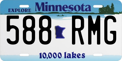 MN license plate 588RMG