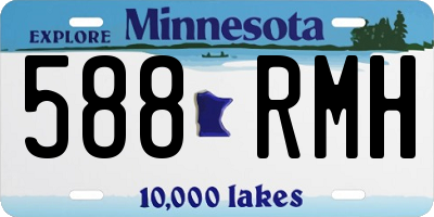 MN license plate 588RMH